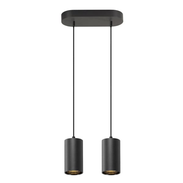 SLV - ASTO TUBE, Pendelleuchte, GU10, Pendellänge 250 cm, 2x max. 10 W, schwarz