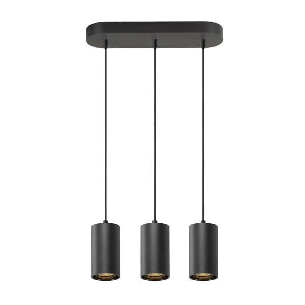 SLV - ASTO TUBE, Pendelleuchte, GU10, Pendellänge 250 cm, 3x max. 10 W, schwarz