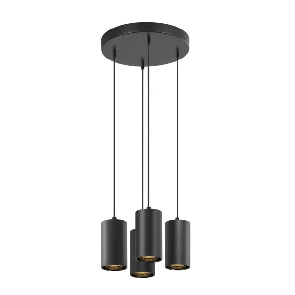 SLV - ASTO TUBE, Pendelleuchte, GU10, Pendellänge 250 cm, 4x max. 10 W, schwarz