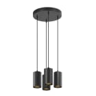 SLV - ASTO TUBE, Pendelleuchte, GU10, Pendellänge 250 cm, 4x max. 10 W, schwarz