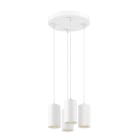 SLV - ASTO TUBE, Pendelleuchte, GU10, Pendellänge 250 cm, 4x max. 10 W, weiß