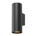 SLV - ASTO TUBE, Wandaufbauleuchte, zylindrisch, GU10, 2x max. 10 W, schwarz