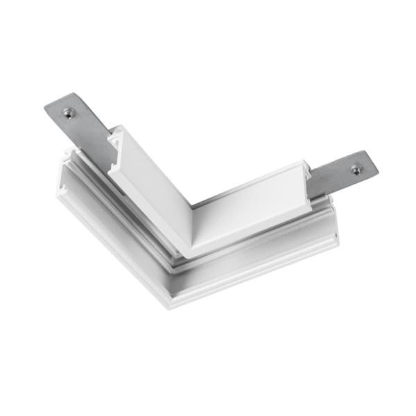 SLV - L-Verbinder mechanisch, 48V TRACK, für Aufbauschiene standard, links, weiß
