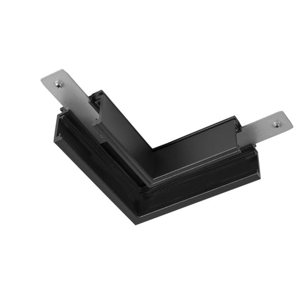 SLV - L-Verbinder mechanisch, 48V TRACK, für Aufbauschiene standard, rechts, schwarz