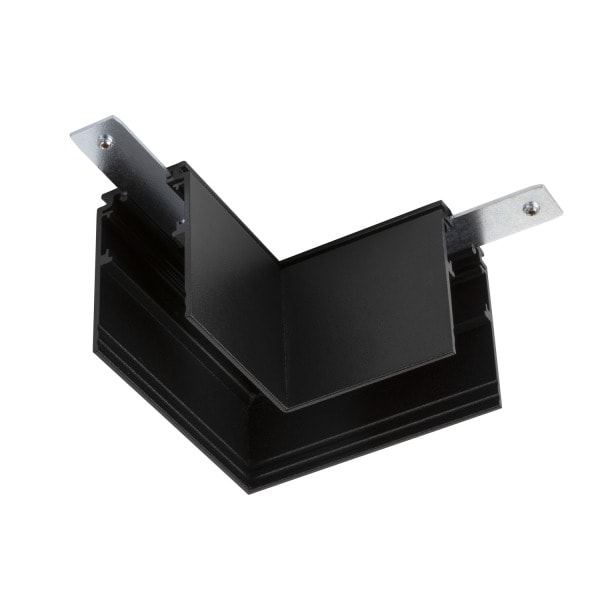 SLV - L-Verbinder, 48V TRACK, für Aufbauschiene tief, links, schwarz