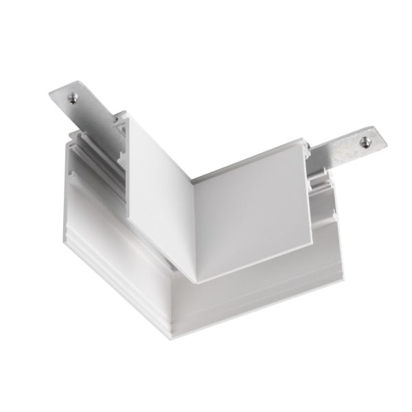 SLV - L-Verbinder mechanisch, 48V TRACK, für Aufbauschiene tief, links, weiß