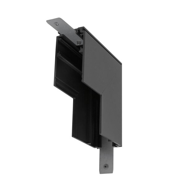 SLV - L-Verbinder mechanisch, 48V TRACK, für Aufbauschiene tief, Stereo, schwarz