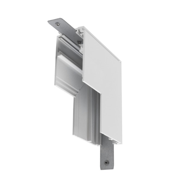 SLV - L-Verbinder mechanisch, 48V TRACK, für Aufbauschiene tief, Stereo, weiß