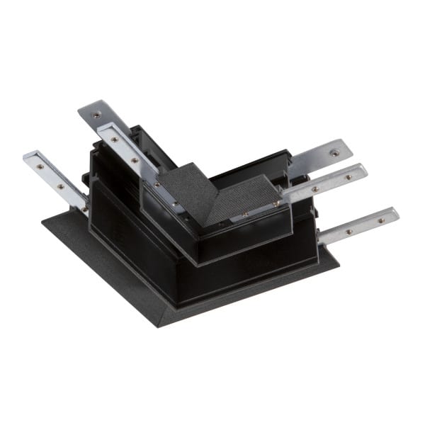 SLV - L-Verbinder, 48V TRACK, für Einbauschiene tief, links, schwarz