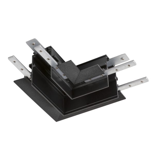 SLV - L-Verbinder mechanisch, 48V TRACK, für Einbauschiene tief, rechts, schwarz