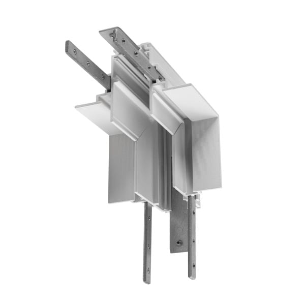 SLV - L-Verbinder mechanisch, 48V TRACK, für Einbauschiene tief, Stereo, weiß