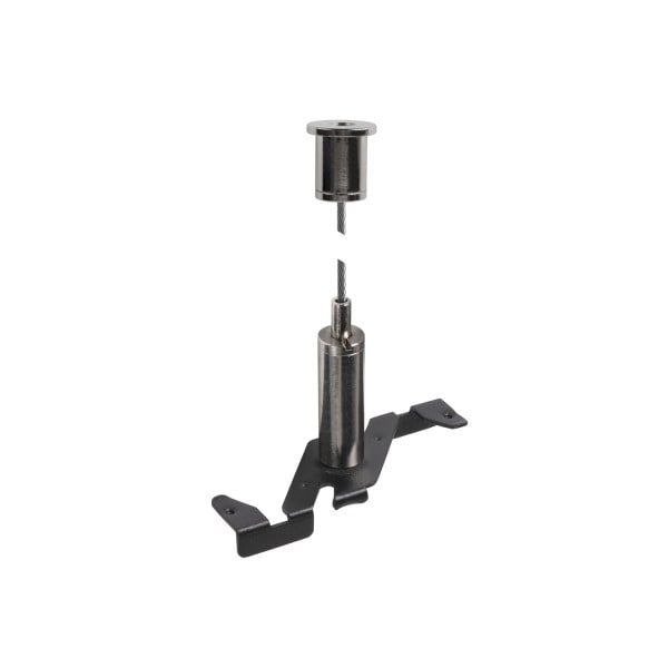 SLV - 3m Drahtseil Pendelabhängung, 48V TRACK, schwarz