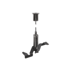 SLV - 3m Drahtseil Pendelabhängung, 48V TRACK, schwarz