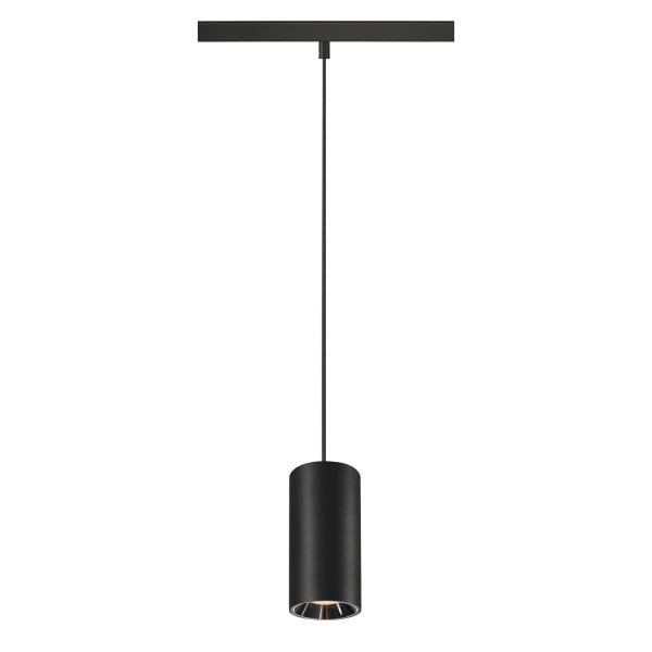 SLV - NUMINOS® S 48V TRACK DALI, Pendelleuchte, schwarz / chrom, 16W, 1000lm, 2700K, CRI90, 40°