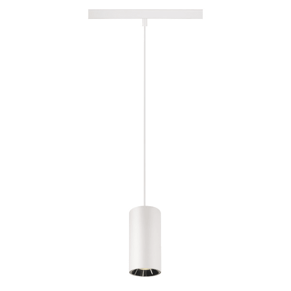 SLV - NUMINOS® S 48V TRACK DALI, Pendelleuchte, weiß / chrom, 16W, 1050lm, 3000K, CRI90, 20°