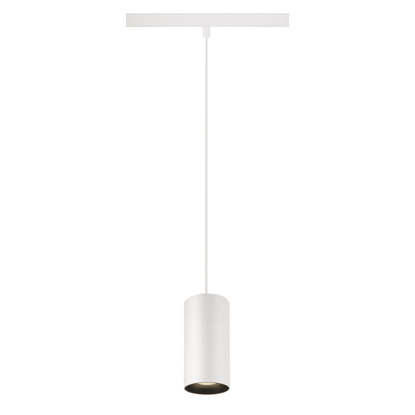 SLV - NUMINOS® S 48V TRACK DALI, Pendelleuchte, weiß / schwarz, 16W, 1030lm, 3000K, CRI90, 40°