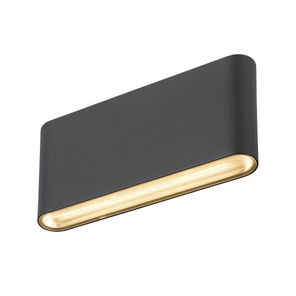 SLV - OVAL 18 WL Wandaufbauleuchte 2700/3000K, 10W, schwarz