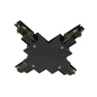 SLV - X-Verbinder, für S-TRACK 3-Phasen-Einbauschiene, schwarz, DALI