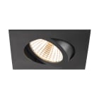 SLV - NEW TRIA® 68, Deckeneinbauleuchte, 2700K, 38°, IP 20, quadratisch, schwarz