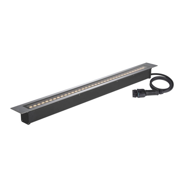 SLV - DASAR® 1200, Bodeneinbauleuchte, 34W, 3000K, IP65/IP67, quadratisch, edelstahl