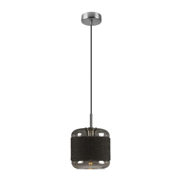 SLV - PANTILO ROPE 20, Pendelleuchte, 250cm, E27, 15W, silber
