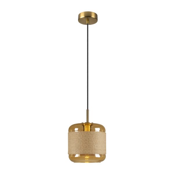 SLV - PANTILO ROPE 20, Pendelleuchte, 250cm, E27, 15W, gold
