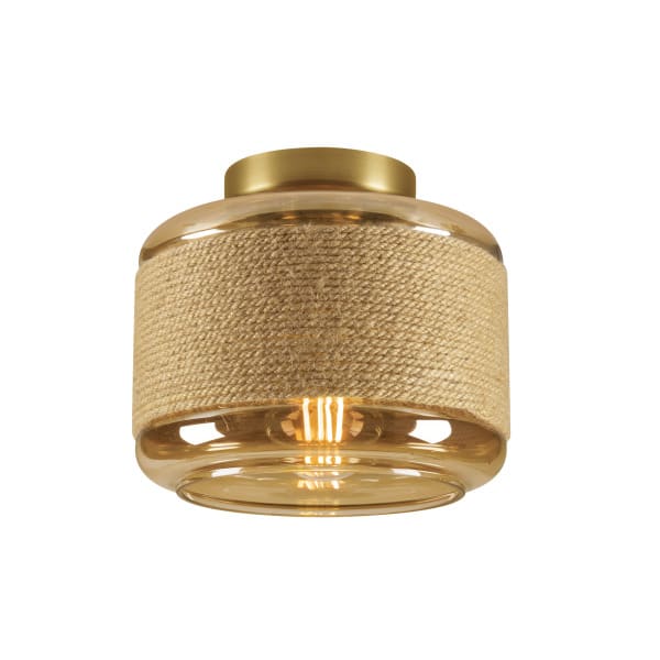 SLV - PANTILO ROPE 19, Wand- und Deckenaufbauleuchte, zylindrisch, 1x max. 15W E27, gold
