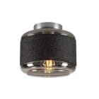 SLV - PANTILO ROPE 19, Wand- und Deckenaufbauleuchte, zylindrisch, 1x max. 15W E27, silber
