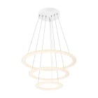 SLV - ONE FLAT, Pendelleuchte, triple, 300cm, 2700/3000K, DALI 2, Touch, weiß