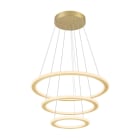 SLV - ONE FLAT, Pendelleuchte, triple, 300cm, 2700/3000K, DALI 2, Touch, messing