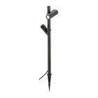 SLV - HELIA SLIM Pole, double, LED Outdoor Stehleuchte, schwarz IP65 3000K