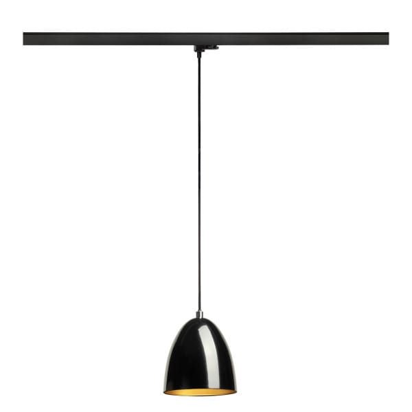 SLV - PARA CONE 14, Pendelleuchte für 3 Phasen System, GU10, schwarz/gold