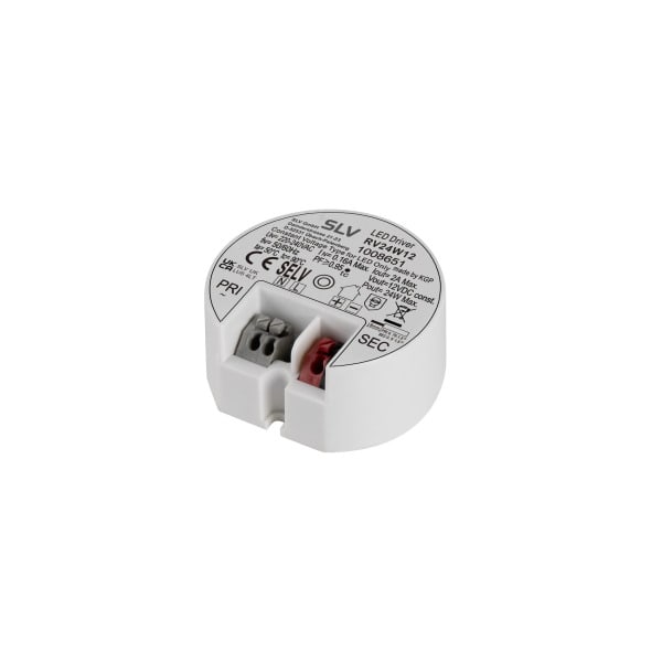 SLV - LED Netzteil 12V 24W rund weiß