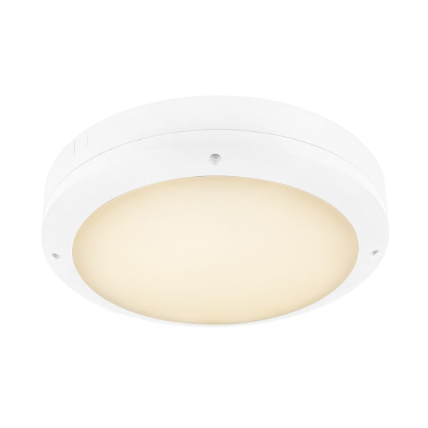 SLV - OUTDOOR BULKHEAD V 360, 20W 830/840 IP65 IK10 Sensor weiß