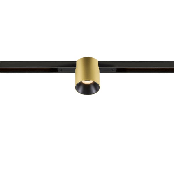 SLV - FIXT-IT, 48V, DALI, rund, Standard track, Spot, 2700K, 6.6 W, 36°, gold / schwarz