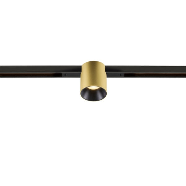 SLV - FIXT-IT, 48V, DALI, rund, Standard track, Spot, 2000-3000K, 7.4 W, 36°, gold / schwarz