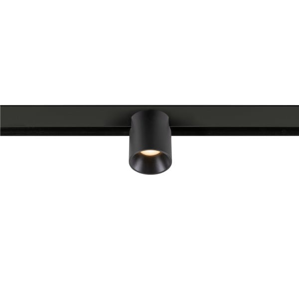 SLV - FIXT-IT, 48V, DALI, rund, Surface mounted track, Spot, 2700K, 6.6 W, 36°, schwarz / schwarz