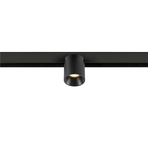 SLV - FIXT-IT, 48V, DALI, rund, Surface mounted track, Spot, 3000K, 6.6 W, 36°, schwarz / schwarz