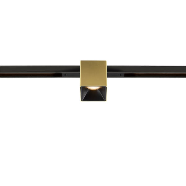 SLV - FIXT-IT, 48V, DALI, eckig, Standard track, Spot, 2700K, 6.6 W, 36°, gold / schwarz