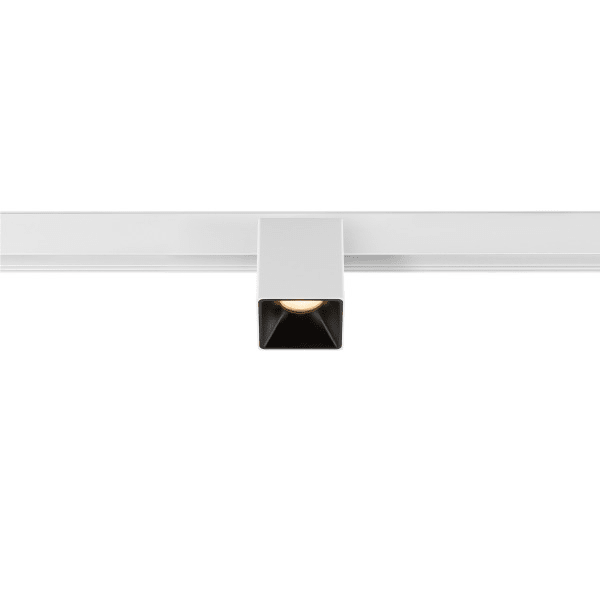 SLV - FIXT-IT, 48V, DALI, eckig, Surface mounted track, Spot, 2700K, 6.6 W, 36°, weiß / schwarz