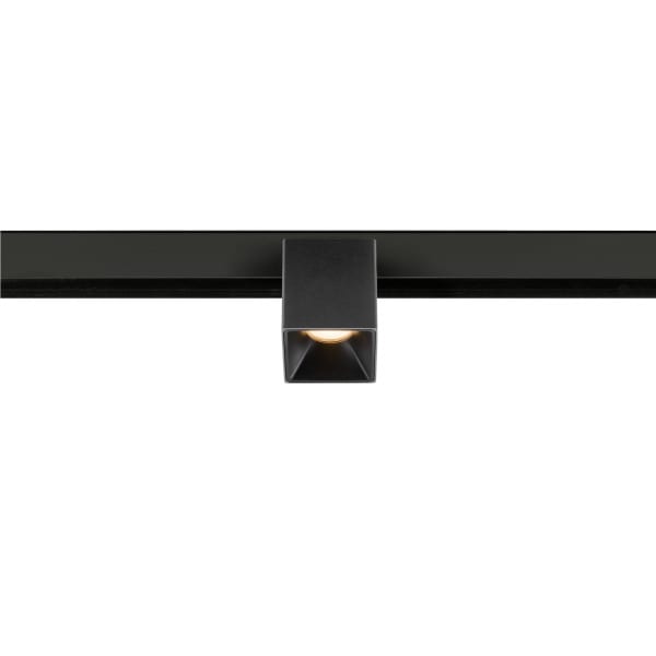 SLV - FIXT-IT, 48V, DALI, eckig, Surface mounted track, Spot, 2700K, 6.6 W, 36°, schwarz / schwarz