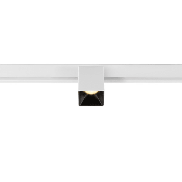 SLV - FIXT-IT, 48V, DALI, eckig, Surface mounted track, Spot, 3000K, 6.6 W, 36°, weiß / schwarz