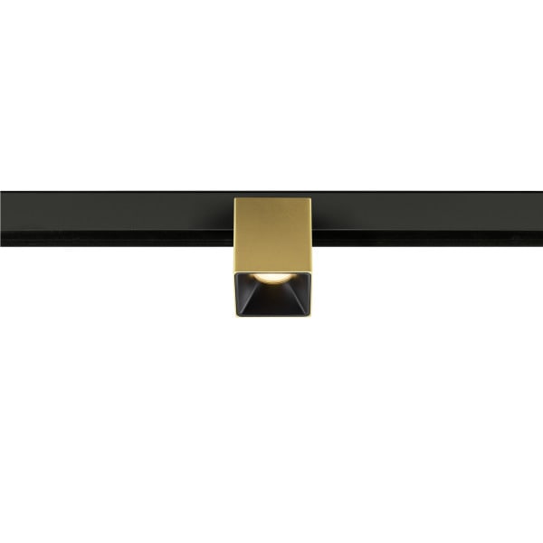 SLV - FIXT-IT, 48V, DALI, eckig, Surface mounted track, Spot, 2000-3000K, 7.4 W, 36°, gold / schwarz