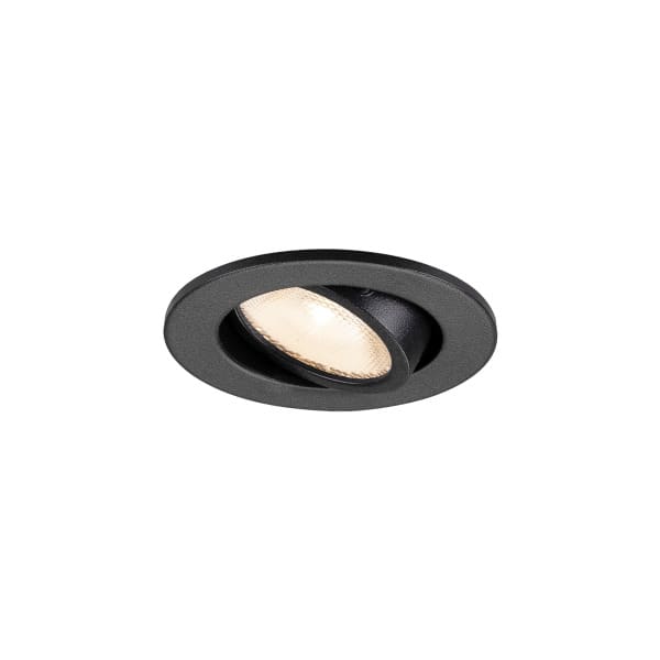 SLV - NEW TRIA® 45, DL, rund, Deckeneinbauleuchte, 2700 K, 24°, schwarz