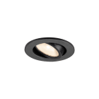 SLV - NEW TRIA® 45, DL, rund, Deckeneinbauleuchte, 2700 K, 24°, schwarz