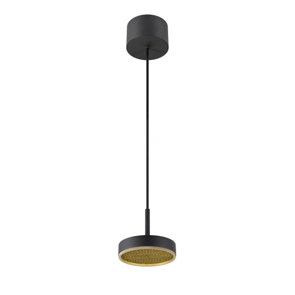 SLV - GRIP! FLAT, Pendelleuchte, PHASE, 2700/3000K, schwarz/gold