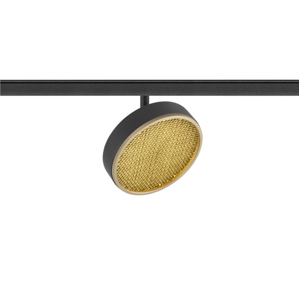 SLV - GRIP! FLAT, 48V Spot, DALI, rund, 2700/3000K, 14.5W, schwarz/gold