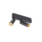 SLV - GRIP! S, Deckenaufbauleuchte, double, PHASE, 2700K, 21W, 29°, schwarz/gold