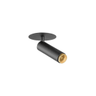 SLV - GRIP! S, Deckeneinbauleuchte, PHASE, 2700K, 29°, IP20, zylindrisch, schwarz/gold