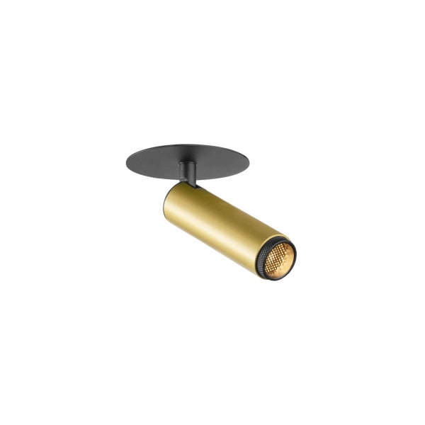 SLV - GRIP! S, Deckeneinbauleuchte, PHASE, 2700K, 29°, IP20, zylindrisch, gold/schwarz